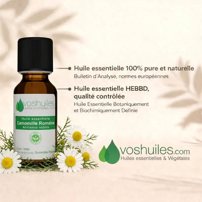 Huile Essentielle de Camomille Romaine (Noble)
