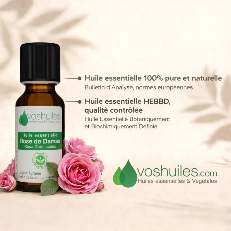 Huile Essentielle de Rose de Damas