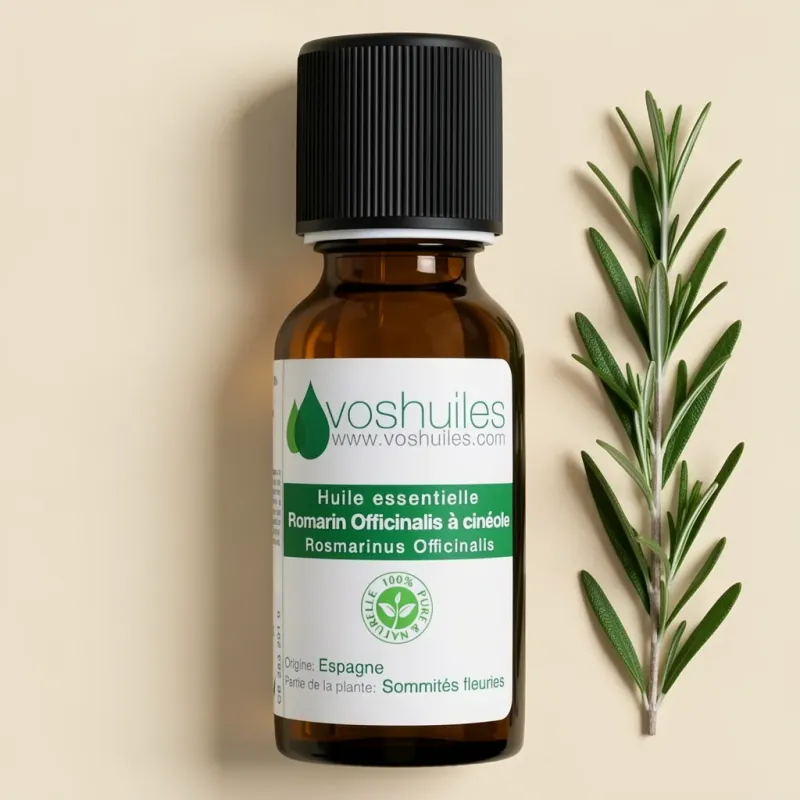 Huile Essentielle de Romarin Officinalis à cinéole