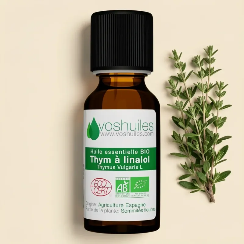 Huile Essentielle BIO de Thym à linalol