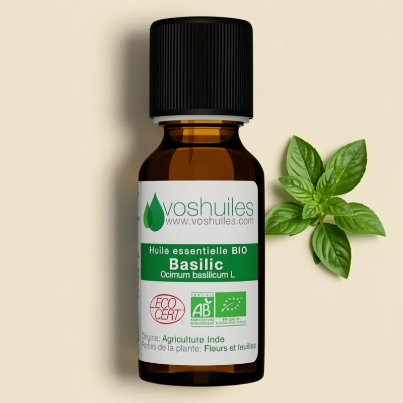 Huile Essentielle BIO de Basilic