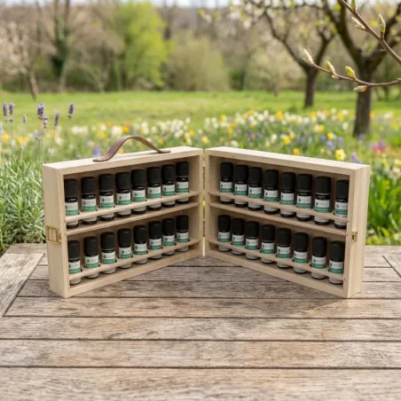 Coffret Valise 32 huiles essentielles BIO