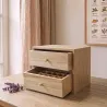 Boite en bois de rangement pour 72 flacons de 5 ou 10ml