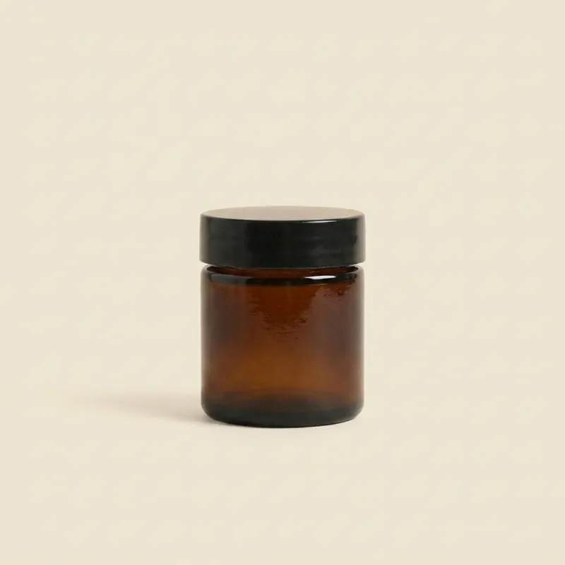 Pommadier en verre ambré - 30ML
