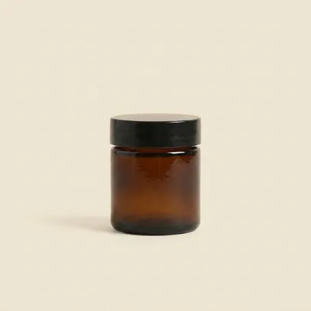Pommadier en verre ambré - 30ML