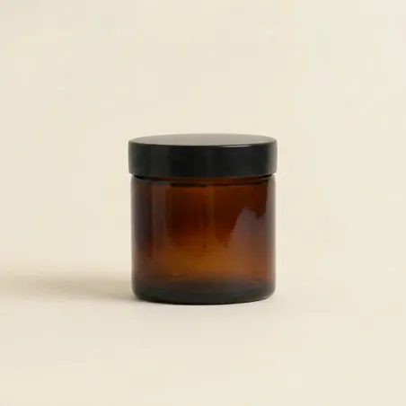 Pommadier en verre ambré - 50ML