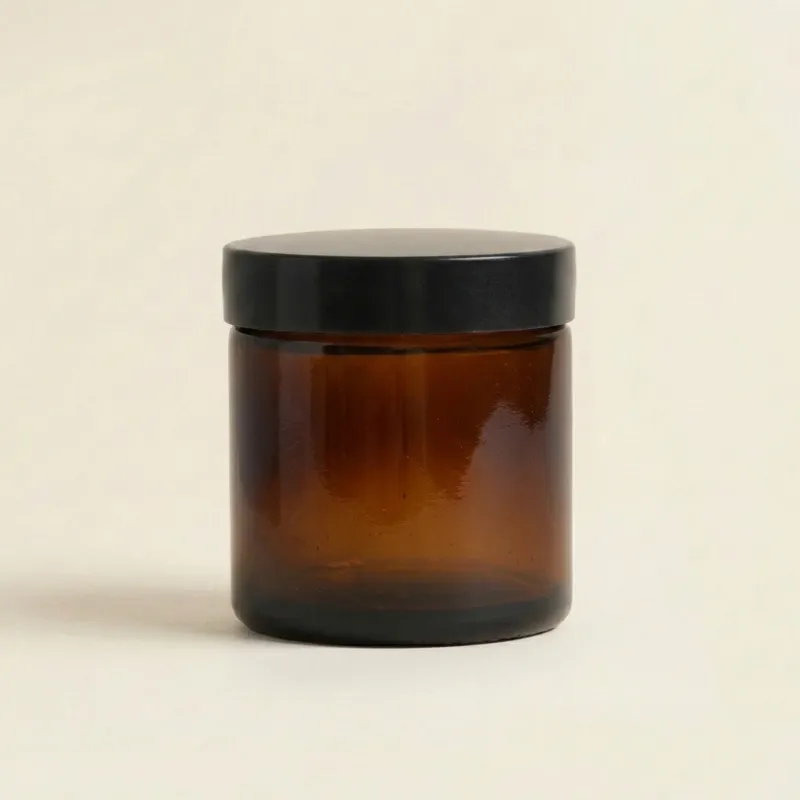 Pommadier en verre ambré - 120ML