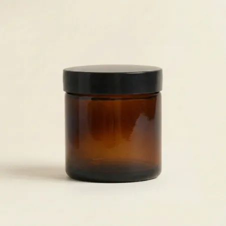 Pommadier en verre ambré - 120ML