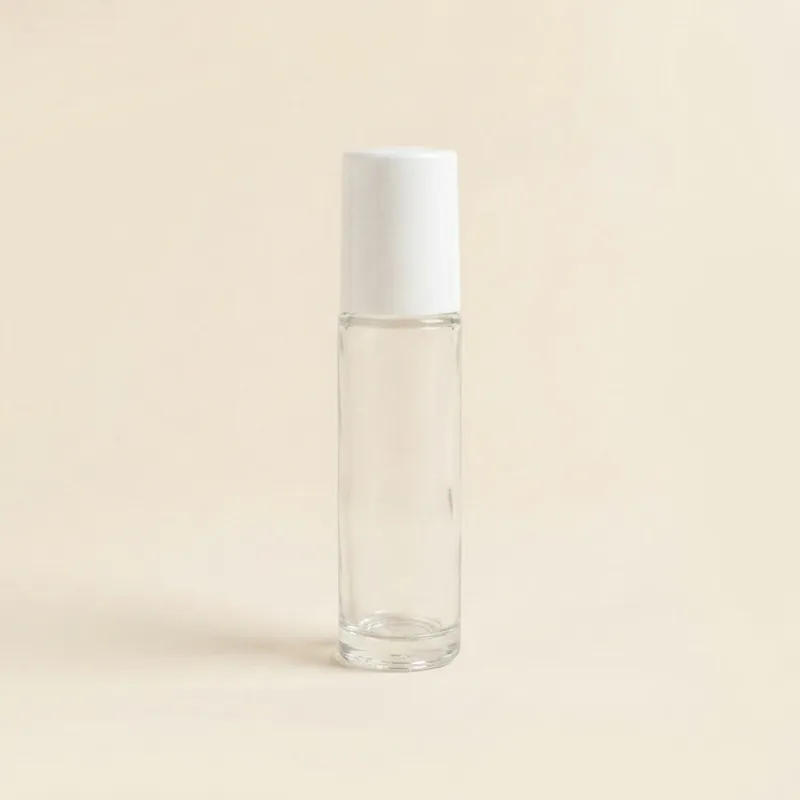 ROLL-ON 10ML en verre blanc transparent