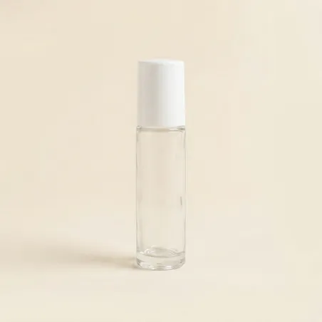 ROLL-ON 10ML en verre blanc transparent