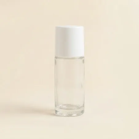 ROLL-ON 30ML en verre blanc transparent