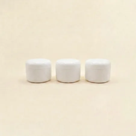Lot 3 Pots Blancs Double paroi - 50ML