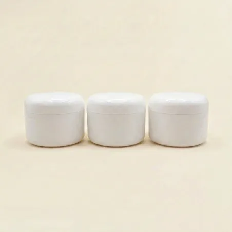 Lot 3 Pots Blancs Double...