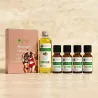Kit Massage Minceur - 4 Huiles Essentielles BIO et 1 Huile Végétale BIO
