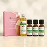 Kit Massage Cellulite - 3 Huiles Essentielles BIO et 1 Huile Végétale BIO