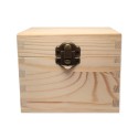 Boite en bois 6 trous pour flacons d’huiles essentielles 5 ou 10ml