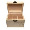 Boite en bois 6 trous pour flacons d’huiles essentielles 5 ou 10ml
