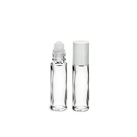 ROLL-ON 10ML en verre blanc transparent