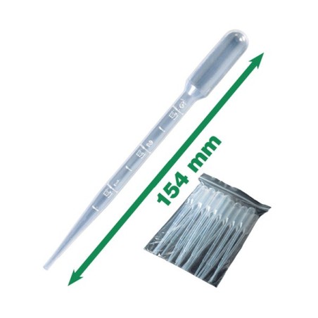 Lot de 20 Pipettes Compte-gouttes graduées 7 ML