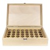 Boite en bois de rangement pour 40 flacons de 5 ou 10ml