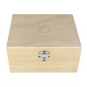 Boite en bois 12 trous pour flacons d’huiles essentielles 5 ou 10ml