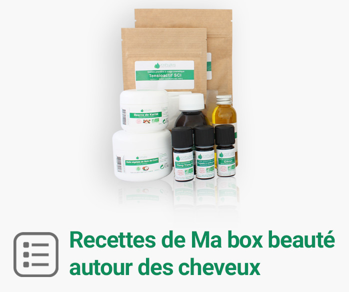 Recettes Box produits de beauté autour des cheveux