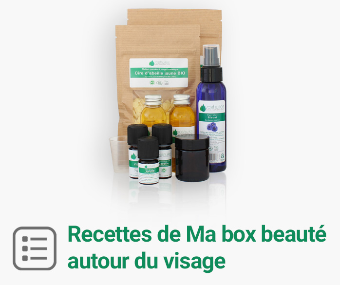 Recettes Box produits de beauté autour du visage