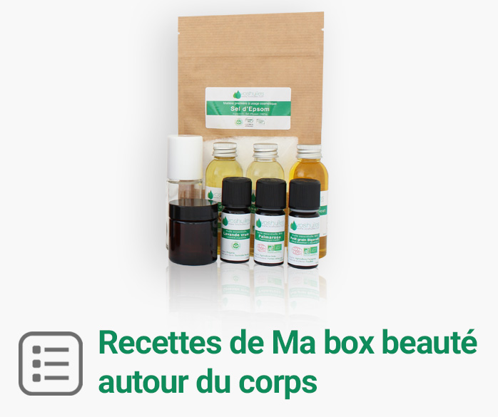 Recettes Box produits de beauté autour du corps